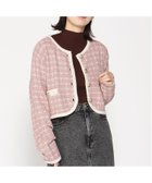 【イング/INGNI】の7Gショート丈ツイードニットCD 人気、トレンドファッション・服の通販 founy(ファニー) ファッション Fashion レディースファッション WOMEN トップス・カットソー Tops/Tshirt ニット Knit Tops ショート Short ツイード Tweed thumbnail ピンク|ID: prp329100004146814 ipo3291000000028496337