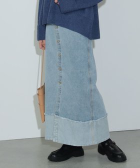 【ビームス ハート/BEAMS HEART】のターンバックデニム ボタン スカート(S~M) 人気、トレンドファッション・服の通販 founy(ファニー) ファッション Fashion レディースファッション WOMEN スカート Skirt バッグ Bag ウェーブ Wave くるぶし Ankle ジャケット Jacket スリット Slit セットアップ Set Up デニム Denim 定番 Standard フリンジ Fringe フロント Front おすすめ Recommend |ID:prp329100004146902