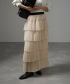 【サロン アダム エ ロペ/SALON adam et rope'】のストラータティアードプリーツスカート 人気、トレンドファッション・服の通販 founy(ファニー) ファッション Fashion レディースファッション WOMEN スカート Skirt プリーツスカート Pleated Skirts A/W・秋冬 Aw・Autumn/Winter・Fw・Fall-Winter オーガンジー Organdy スウェット Sweat ダウン Down ティアードスカート Tiered Skirt ビッグ Big フェミニン Feminine プリーツ Pleats ポケット Pocket エレガント 上品 Elegant thumbnail ベージュ(27)|ID: prp329100004147021 ipo3291000000028497361