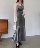 【ジュノア/JUNOAH】のFILLOU ぺロアキャミワンピース 人気、トレンドファッション・服の通販 founy(ファニー) ファッション Fashion レディースファッション WOMEN ワンピース Dress キャミワンピース No Sleeve Dresses thumbnail グレー|ID: prp329100004147139 ipo3291000000028498036