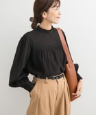 【アーバンリサーチ ドアーズ/URBAN RESEARCH DOORS】のピンタックフリルスタンドカラーブラウス 人気、トレンドファッション・服の通販 founy(ファニー) ファッション Fashion レディースファッション WOMEN トップス・カットソー Tops/Tshirt シャツ/ブラウス Shirts/Blouses 2024年 2024 2024-2025秋冬・A/W Aw/Autumn/Winter/Fw/Fall/2024-2025 A/W・秋冬 Aw・Autumn/Winter・Fw・Fall-Winter 冬 Winter おすすめ Recommend インナー Inner カフス Cuffs ジャケット Jacket スウェット Sweat スタンド Stand フリル Frills thumbnail INK BLK|ID: prp329100004147141 ipo3291000000028906369