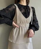 【ジュノア/JUNOAH】のVネックジャンスカキャミワンピース グレージュ|ID: prp329100004147165 ipo3291000000028498129