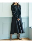 【コカ/COCA】のエンボス裾切り替えワンピース 人気、トレンドファッション・服の通販 founy(ファニー) ファッション Fashion レディースファッション WOMEN ワンピース Dress ストレッチ Stretch ポケット Pocket thumbnail Black|ID: prp329100004147175 ipo3291000000028498171