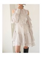 【スナイデル/SNIDEL】のフリルシフォンミニワンピース 人気、トレンドファッション・服の通販 founy(ファニー) ファッション Fashion レディースファッション WOMEN ワンピース Dress おすすめ Recommend インナー Inner オフショル Off Shoulder キャミソール Camisole シフォン Chiffon ショルダー Shoulder チュニック Tunic ドット Dot フラワー Flower フリル Frills フロント Front プリント Print リボン Ribbon thumbnail DOT[934]|ID: prp329100004147201 ipo3291000000028498284