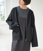 【スピック&スパン/Spick & Span】のダブルジップニットカーディガン 人気、トレンドファッション・服の通販 founy(ファニー) ファッション Fashion レディースファッション WOMEN トップス・カットソー Tops/Tshirt ニット Knit Tops カーディガン Cardigans インナー Inner スラックス Slacks ボトム Bottom thumbnail ブラック|ID: prp329100004147278 ipo3291000000028904346