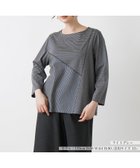 【レリアンプラスハウス/Leilian PLUS HOUSE】のナローボーダーカットソー 人気、トレンドファッション・服の通販 founy(ファニー) ファッション Fashion レディースファッション WOMEN トップス・カットソー Tops/Tshirt カットソー Cut and Sewn ウォッシャブル Washable 秋 Autumn/Fall thumbnail グレー系|ID: prp329100004147384 ipo3291000000028499767