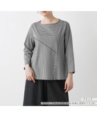 【レリアンプラスハウス/Leilian PLUS HOUSE】のナローボーダーカットソー 人気、トレンドファッション・服の通販 founy(ファニー) ファッション Fashion レディースファッション WOMEN トップス・カットソー Tops/Tshirt カットソー Cut and Sewn ウォッシャブル Washable 秋 Autumn/Fall thumbnail ブラック|ID: prp329100004147384 ipo3291000000028499769