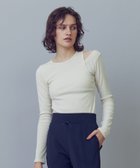 【ジュリエ/Julier】の【定番】リブロングスリーブプルオーバー 人気、トレンドファッション・服の通販 founy(ファニー) ファッション Fashion レディースファッション WOMEN トップス・カットソー Tops/Tshirt プルオーバー Pullover アシンメトリー Asymmetry ヨガ Yoga 人気 Popularity 定番 Standard 無地 Plain Color 秋 Autumn/Fall 長袖 Long Sleeve thumbnail オフホワイト|ID: prp329100004147407 ipo3291000000028500026