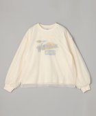 【コーエン/COEN】のチュールレイヤードロゴプリント裏毛スウェット OFF WHITE|ID:prp329100004147704