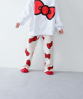 【ローリーズファーム/LOWRYS FARM】のKIDS【HELLO KITTY 】 ニットパンツ 人気、トレンドファッション・服の通販 founy(ファニー) ファッション Fashion レディースファッション WOMEN パンツ Pants おすすめ Recommend ストレート Straight フリル Frills リボン Ribbon |ID:prp329100004147772