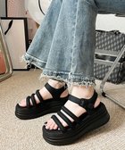 【ミニミニストア/miniministore】のストラップサンダル 厚底 美脚 夏くつ 人気、トレンドファッション・服の通販 founy(ファニー) ファッション Fashion レディースファッション WOMEN シンプル Simple ストラップサンダル Strap Sandals ラップ Wrap 厚底 Platforms 夏 Summer 定番 Standard 旅行 Travel 軽量 Lightweight thumbnail ブラック|ID: prp329100004147829 ipo3291000000028511303