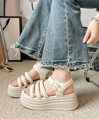 【ミニミニストア/miniministore】のストラップサンダル 厚底 美脚 夏くつ 人気、トレンドファッション・服の通販 founy(ファニー) ファッション Fashion レディースファッション WOMEN シンプル Simple ストラップサンダル Strap Sandals ラップ Wrap 厚底 Platforms 夏 Summer 定番 Standard 旅行 Travel 軽量 Lightweight thumbnail アイボリー|ID: prp329100004147829 ipo3291000000028511305