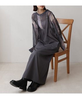 【ブージュルード/Bou Jeloud】のサロペットワンピース 人気、トレンドファッション・服の通販 founy(ファニー) ファッション Fashion レディースファッション WOMEN ワンピース Dress サロペット Salopette インナー Inner 秋 Autumn/Fall サロペット Overalls シンプル Simple スウェット Sweat スリット Slit フロント Front 再入荷 Restock/Back In Stock/Re Arrival |ID:prp329100004147897