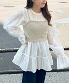 【アルシーヴ/archives】のラメフェザーニットビスチェxチュニックSET BEIGE|ID: prp329100004147931 ipo3291000000028512054