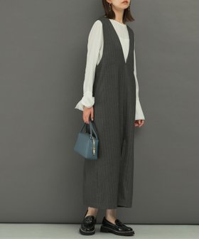 【アーバンリサーチ ロッソ/URBAN RESEARCH ROSSO】のディープVネックストライプワンピース 人気、トレンドファッション・服の通販 founy(ファニー) ファッション Fashion レディースファッション WOMEN ワンピース Dress 2024年 2024 2024-2025秋冬・A/W Aw/Autumn/Winter/Fw/Fall/2024-2025 A/W・秋冬 Aw・Autumn/Winter・Fw・Fall-Winter 冬 Winter ストライプ Stripe スリット Slit バランス Balance |ID:prp329100004148013