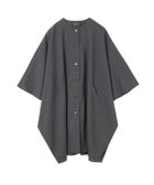 【マーコート/MARcourt】のmizuiro ind ポンチョライクワンピース 人気、トレンドファッション・服の通販 founy(ファニー) ファッション Fashion レディースファッション WOMEN アウター Coat Outerwear ポンチョ Ponchos カットソー Cut And Sew クラシカル Classical スーツ Suit フロント Front ポケット Pocket 無地 Plain Color thumbnail チャコールグレーA|ID: prp329100004148034 ipo3291000000028513857