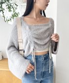 【ナイスクラップ/NICE CLAUP】の【トレンドデザイン!】ドロストニットトップス 人気、トレンドファッション・服の通販 founy(ファニー) ファッション Fashion レディースファッション WOMEN トップス・カットソー Tops/Tshirt ニット Knit Tops カーゴパンツ Cargo Pants トレンド Trend ミニスカート Mini Skirt おすすめ Recommend 2024年 2024 2024-2025秋冬・A/W Aw/Autumn/Winter/Fw/Fall/2024-2025 thumbnail グレー|ID: prp329100004148336 ipo3291000000028937247