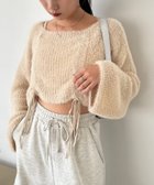 【ナイスクラップ/NICE CLAUP】の【トレンドデザイン!】ドロストニットトップス 人気、トレンドファッション・服の通販 founy(ファニー) ファッション Fashion レディースファッション WOMEN トップス・カットソー Tops/Tshirt ニット Knit Tops カーゴパンツ Cargo Pants トレンド Trend ミニスカート Mini Skirt おすすめ Recommend 2024年 2024 2024-2025秋冬・A/W Aw/Autumn/Winter/Fw/Fall/2024-2025 thumbnail ベージュ|ID: prp329100004148336 ipo3291000000028937250