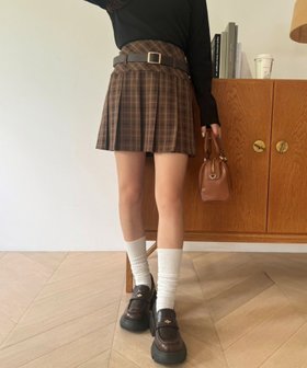 【ナイスクラップ/NICE CLAUP】のプリーツベルトミニスカート 人気、トレンドファッション・服の通販 founy(ファニー) ファッション Fashion レディースファッション WOMEN スカート Skirt ミニスカート Mini Skirts ベルト Belts |ID:prp329100004148535