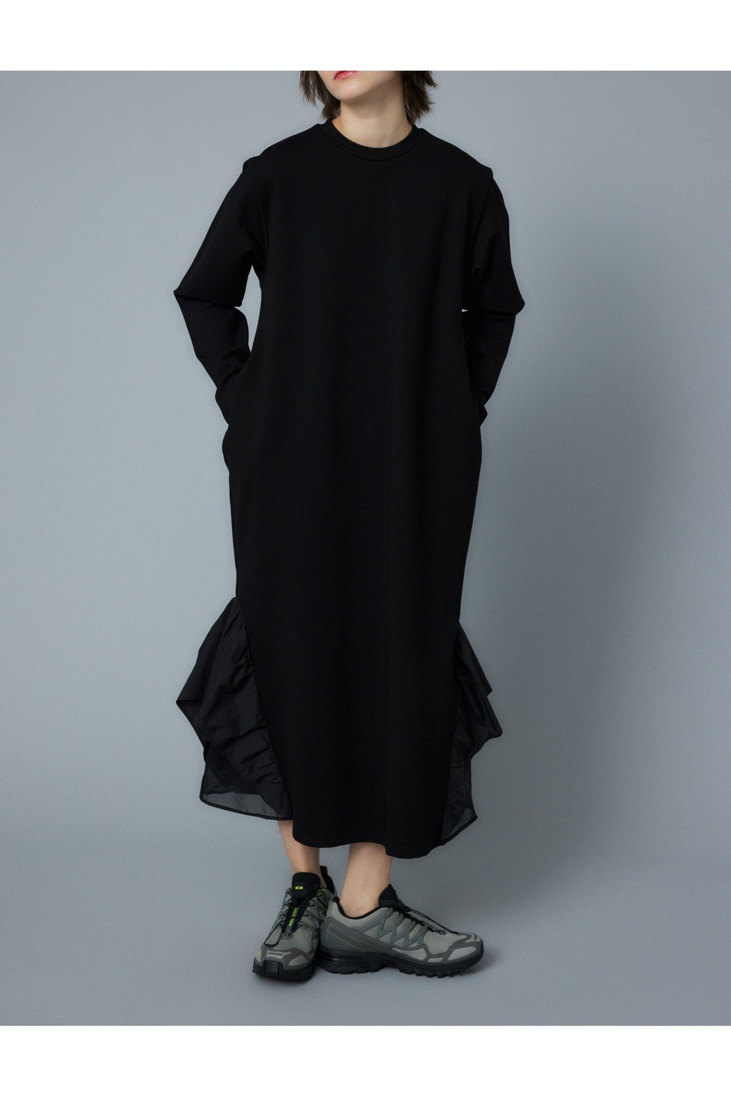 【ヘリンドットサイ/HeRIN.CYE】のMany gather hem dress 人気、トレンドファッション・服の通販 founy(ファニー) 　ファッション　Fashion　レディースファッション　WOMEN　ワンピース　Dress　ドレス　Party Dresses　シアー　Sheer　ドッキング　Docking　フリル　Frills　 other-1|ID: prp329100004148620 ipo3291000000028518370