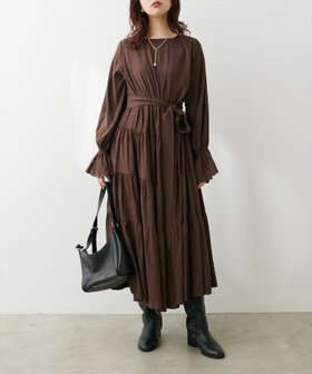 【ナチュラルクチュール/natural couture】の【mamamo】キャンディスリーブティアードワンピース 人気、トレンドファッション・服の通販 founy(ファニー) ファッション Fashion レディースファッション WOMEN ワンピース Dress シューズ Shoes スニーカー Sneakers スリーブ Sleeve フラット Flat ポケット Pocket 楽ちん Easy 2024年 2024 2024-2025秋冬・A/W Aw/Autumn/Winter/Fw/Fall/2024-2025 |ID:prp329100004148651