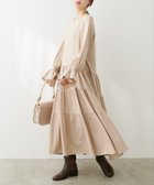 【ナチュラルクチュール/natural couture】の【mamamo】キャンディスリーブティアードワンピース 人気、トレンドファッション・服の通販 founy(ファニー) ファッション Fashion レディースファッション WOMEN ワンピース Dress シューズ Shoes スニーカー Sneakers スリーブ Sleeve フラット Flat ポケット Pocket 楽ちん Easy 2024年 2024 2024-2025秋冬・A/W Aw/Autumn/Winter/Fw/Fall/2024-2025 thumbnail ライトベージュ|ID: prp329100004148651 ipo3291000000029081927