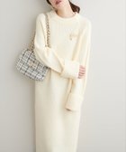 【ナチュラルクチュール/natural couture】の【WEB限定】ZIP付き畦ニットワンピース アイボリー|ID: prp329100004148735 ipo3291000000028519750