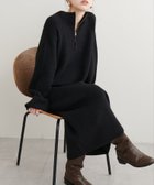 【ナチュラルクチュール/natural couture】の【WEB限定】ZIP付き畦ニットワンピース 人気、トレンドファッション・服の通販 founy(ファニー) ファッション Fashion レディースファッション WOMEN ワンピース Dress ニットワンピース Knit Dresses 2024年 2024 2024-2025秋冬・A/W Aw/Autumn/Winter/Fw/Fall/2024-2025 インナー Inner シンプル Simple ジップ Zip ジップアップ Zip Up トレンド Trend ポケット Pocket 畦 Ridge thumbnail ブラック|ID: prp329100004148735 ipo3291000000028519751