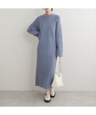 【ナチュラルクチュール/natural couture】の【WEB限定】ZIP付き畦ニットワンピース ブルー|ID: prp329100004148735 ipo3291000000028519752