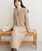 【ナチュラルクチュール/natural couture】の【WEB限定】ZIP付き畦ニットワンピース モカ|ID: prp329100004148735 ipo3291000000028519754