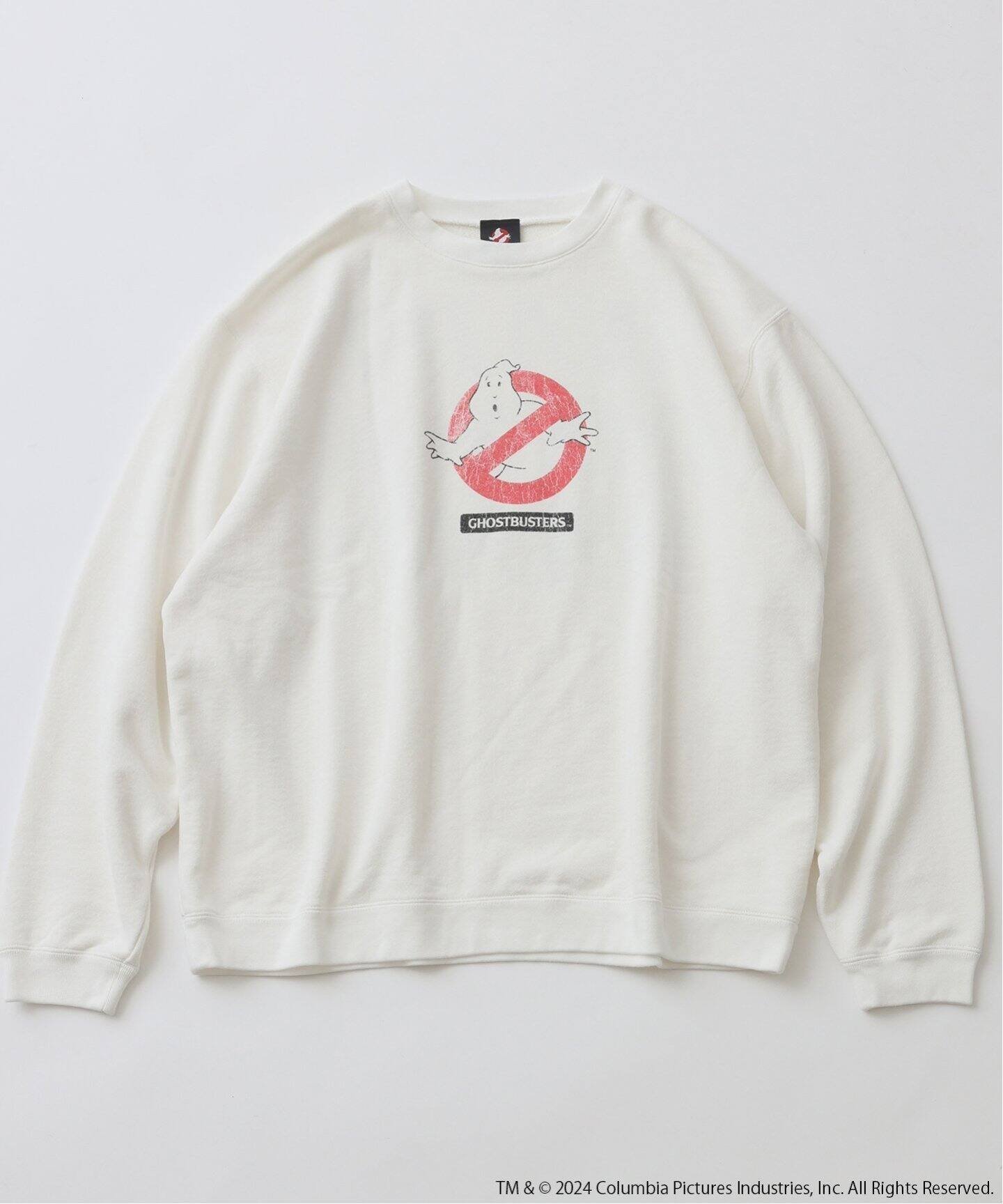 【ジャーナルスタンダード/JOURNAL STANDARD / MEN】のGHOST BUSTERS / ゴートバスターズ クルーネックスウェット インテリア・キッズ・メンズ・レディースファッション・服の通販 founy(ファニー) 　ファッション　Fashion　メンズファッション　MEN　プリント　Print　ロング　Long　ホワイト|ID: prp329100004148870 ipo3291000000028528727