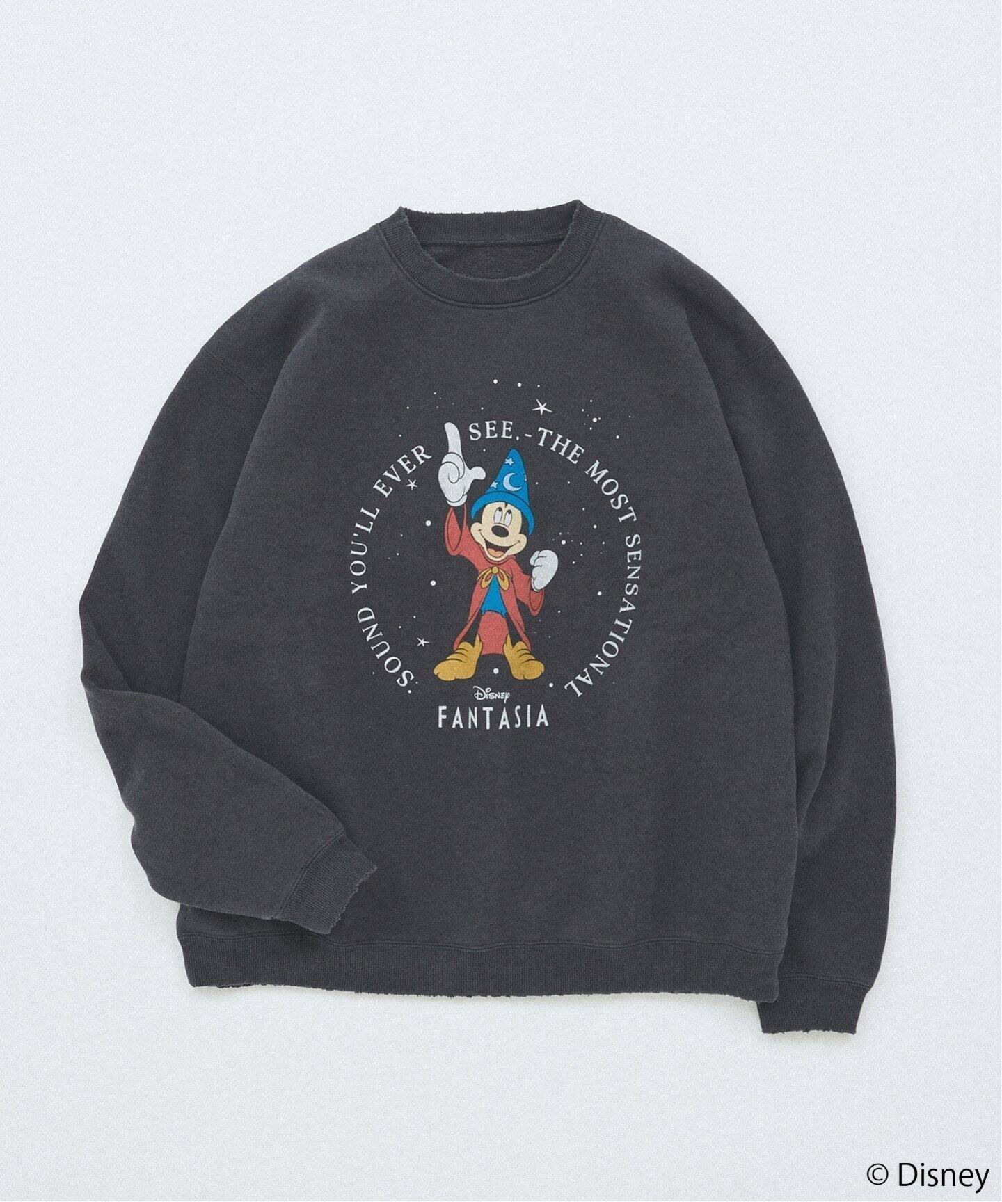 【ジャーナルスタンダード/JOURNAL STANDARD / MEN】の『ファンタジア』MICKEY MOUSE / ミッキーマウス 別注 ダメージスウェット インテリア・キッズ・メンズ・レディースファッション・服の通販 founy(ファニー) 　ファッション　Fashion　メンズファッション　MEN　スウェット　Sweat　スペシャル　Special　プリント　Print　ヴィンテージ　Vintage　別注　Special Order　ブラック D|ID: prp329100004148871 ipo3291000000028528743