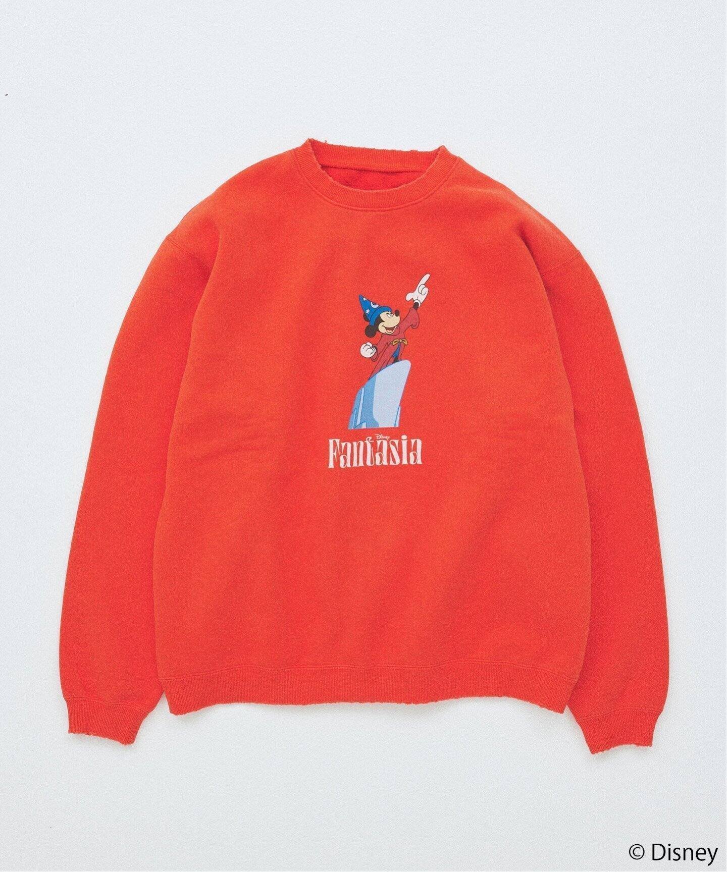 【ジャーナルスタンダード/JOURNAL STANDARD / MEN】の『ファンタジア』MICKEY MOUSE / ミッキーマウス 別注 ダメージスウェット インテリア・キッズ・メンズ・レディースファッション・服の通販 founy(ファニー) 　ファッション　Fashion　メンズファッション　MEN　スウェット　Sweat　スペシャル　Special　プリント　Print　ヴィンテージ　Vintage　別注　Special Order　オレンジ|ID: prp329100004148871 ipo3291000000028528749