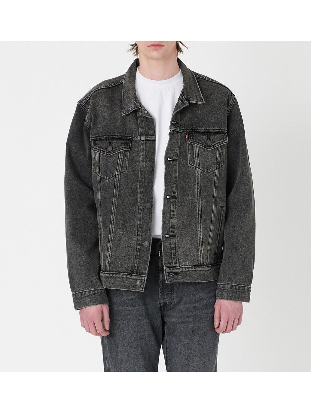 【リーバイス/Levis / MEN】のトラッカージャケット ブラック ROUND MIDNIGHT 人気、トレンドファッション・服の通販 founy(ファニー) 　ファッション　Fashion　メンズファッション　MEN　フロント　Front　ポケット　Pocket　定番　Standard　 other-1|ID: prp329100004148882 ipo3291000000028803004