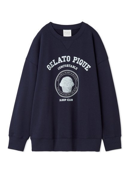 【ジェラート ピケ/gelato pique】の【UNISEX】裏毛プルオーバー インテリア・キッズ・メンズ・レディースファッション・服の通販 founy(ファニー) 　ファッション　Fashion　レディースファッション　WOMEN　トップス・カットソー　Tops/Tshirt　プルオーバー　Pullover　ユニセックス　Unisex　グラフィック　Graphic　ベーシック　Basic　モチーフ　Motif　ロング　Long　NVY[089]|ID: prp329100004148938 ipo3291000000028529625