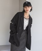 【ページボーイ/PAGEBOY】のカットアウトジャケット 人気、トレンドファッション・服の通販 founy(ファニー) ファッション Fashion レディースファッション WOMEN アウター Coat Outerwear ジャケット Jackets アシンメトリー Asymmetry ジャケット Jacket スリット Slit thumbnail ブラック|ID: prp329100004149059 ipo3291000000028825546