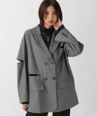 【ページボーイ/PAGEBOY】のカットアウトジャケット 人気、トレンドファッション・服の通販 founy(ファニー) ファッション Fashion レディースファッション WOMEN アウター Coat Outerwear ジャケット Jackets アシンメトリー Asymmetry ジャケット Jacket スリット Slit thumbnail グレー18|ID: prp329100004149059 ipo3291000000028825547