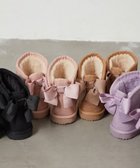 【アー ヴェー ヴェー/a.v.v / KIDS】のKIDS 【撥水加工/8サイズ展開】リボン付フェイクムートンブーツ WEB限定サイズ 人気、トレンドファッション・服の通販 founy(ファニー) ファッション Fashion キッズファッション KIDS ガーリー Girly クール Cool ショート Short 人気 Popularity フェイクファー Faux Fur ボトム Bottom 防寒 Cold Protection ムートン Mouton ラベンダー Lavender リボン Ribbon ワンポイント One Point おすすめ Recommend thumbnail ピンク|ID: prp329100004149381 ipo3291000000029332050