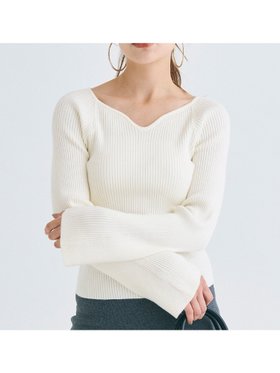 【コカ/COCA】 ベルスリーブニットトップス人気、トレンドファッション・服の通販 founy(ファニー) ファッション Fashion レディースファッション WOMEN トップス・カットソー Tops/Tshirt ニット Knit Tops おすすめ Recommend スリーブ Sleeve デコルテ Decolletage デニム Denim フィット Fit フレア Flare ポケット Pocket リブニット Rib Knit 定番 Standard |ID:prp329100004149398