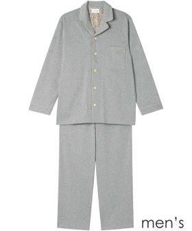 【ウンナナクール/une nana cool / MEN】の【綿100%】やわらか天竺メンズパジャマ MADE WITH LIBERTY FABRIC 人気、トレンドファッション・服の通販 founy(ファニー) ファッション Fashion メンズファッション MEN パイピング Piping パジャマ Pajamas メンズ Mens リラックス Relax おすすめ Recommend ギフト プレゼント Gift Present |ID:prp329100004149784