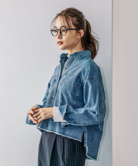 【グローバルワーク/GLOBAL WORK】 GOODデニムクロップドシャツ/115551人気、トレンドファッション・服の通販 founy(ファニー) ファッション Fashion レディースファッション WOMEN トップス・カットソー Tops/Tshirt シャツ/ブラウス Shirts/Blouses クロップド Cropped デニム Denim トレンド Trend バランス Balance ブルゾン Blouson 人気 Popularity |ID:prp329100004149928