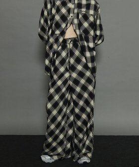 【メゾンスペシャル/MAISON SPECIAL】 Random Checkered Easy Wide Pants人気、トレンドファッション・服の通販 founy(ファニー) ファッション Fashion レディースファッション WOMEN パンツ Pants セットアップ Set Up チェック Check バイアス Bias ワイド Wide ヴィンテージ Vintage |ID:prp329100004150014