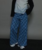 【メゾンスペシャル/MAISON SPECIAL】のRandom Checkered Easy Wide Pants 人気、トレンドファッション・服の通販 founy(ファニー) ファッション Fashion レディースファッション WOMEN パンツ Pants セットアップ Set Up チェック Check バイアス Bias ワイド Wide ヴィンテージ Vintage thumbnail BLU|ID: prp329100004150014 ipo3291000000028549307