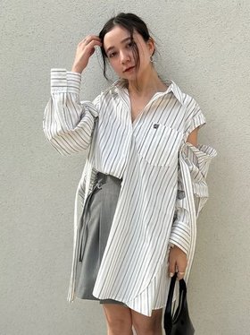 【スナイデル/SNIDEL】 シャツミニワンピース人気、トレンドファッション・服の通販 founy(ファニー) ファッション Fashion レディースファッション WOMEN ワンピース Dress おすすめ Recommend ウェーブ Wave シャツワンピ Shirt Dress ストライプ Stripe ストレート Straight チュニック Tunic フレア Flare ポケット Pocket リボン Ribbon 無地 Plain Color |ID:prp329100004150136