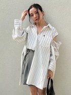 【スナイデル/SNIDEL】のシャツミニワンピース 人気、トレンドファッション・服の通販 founy(ファニー) ファッション Fashion レディースファッション WOMEN ワンピース Dress おすすめ Recommend ウェーブ Wave シャツワンピ Shirt Dress ストライプ Stripe ストレート Straight チュニック Tunic フレア Flare ポケット Pocket リボン Ribbon 無地 Plain Color thumbnail WHT[001]|ID: prp329100004150136 ipo3291000000028550489