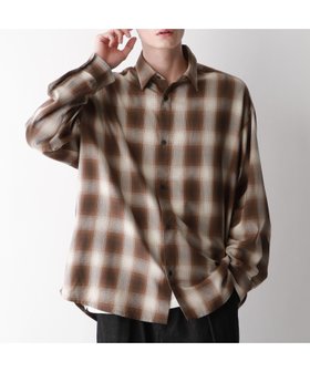 【レイジブルー/RAGEBLUE / MEN】のオンブレチェック/オーバーサイズシャツ 人気、トレンドファッション・服の通販 founy(ファニー) ファッション Fashion メンズファッション MEN おすすめ Recommend インナー Inner カーゴパンツ Cargo Pants スラックス Slacks トレンド Trend ドレープ Drape エレガント 上品 Elegant 定番 Standard 春 Spring 秋 Autumn/Fall 長袖 Long Sleeve |ID:prp329100004150197