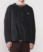 【ビショップ/Bshop / MEN】のフリース カラーレスジャケット MEN 人気、トレンドファッション・服の通販 founy(ファニー) ファッション Fashion メンズファッション MEN カーディガン Cardigan フロント Front メランジ Melange thumbnail CHARCOAL|ID: prp329100004150349 ipo3291000000028552518