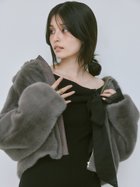 【フレイ アイディー/FRAY I.D】のECOPEL2wayカラーファージャケット 人気、トレンドファッション・服の通販 founy(ファニー) ファッション Fashion レディースファッション WOMEN アウター Coat Outerwear ジャケット Jackets A/W・秋冬 Aw・Autumn/Winter・Fw・Fall-Winter オケージョン Occasion ショート Short ジャケット Jacket スタンド Stand フェイクファー Faux Fur エレガント 上品 Elegant 人気 Popularity 定番 Standard thumbnail DGRY[008]|ID: prp329100004151038 ipo3291000000028563148