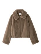 【フレイ アイディー/FRAY I.D】のECOPEL2wayカラーファージャケット 人気、トレンドファッション・服の通販 founy(ファニー) ファッション Fashion レディースファッション WOMEN アウター Coat Outerwear ジャケット Jackets A/W・秋冬 Aw・Autumn/Winter・Fw・Fall-Winter オケージョン Occasion ショート Short ジャケット Jacket スタンド Stand フェイクファー Faux Fur エレガント 上品 Elegant 人気 Popularity 定番 Standard thumbnail BRW[058]|ID: prp329100004151038 ipo3291000000028563150