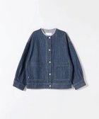 【シップス フォー ウィメン/SHIPS】のSHIPS any ノーカラー デニム ブルゾン SHIPS any DENIM ネイビー|ID: prp329100004151065 ipo3291000000028563430